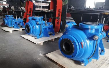 Schwarzer Weichgummi gezeichnete Schlamm-Pumpen mit Lebenslauf-Motor auf oberster riemengetriebener blauer Farbe